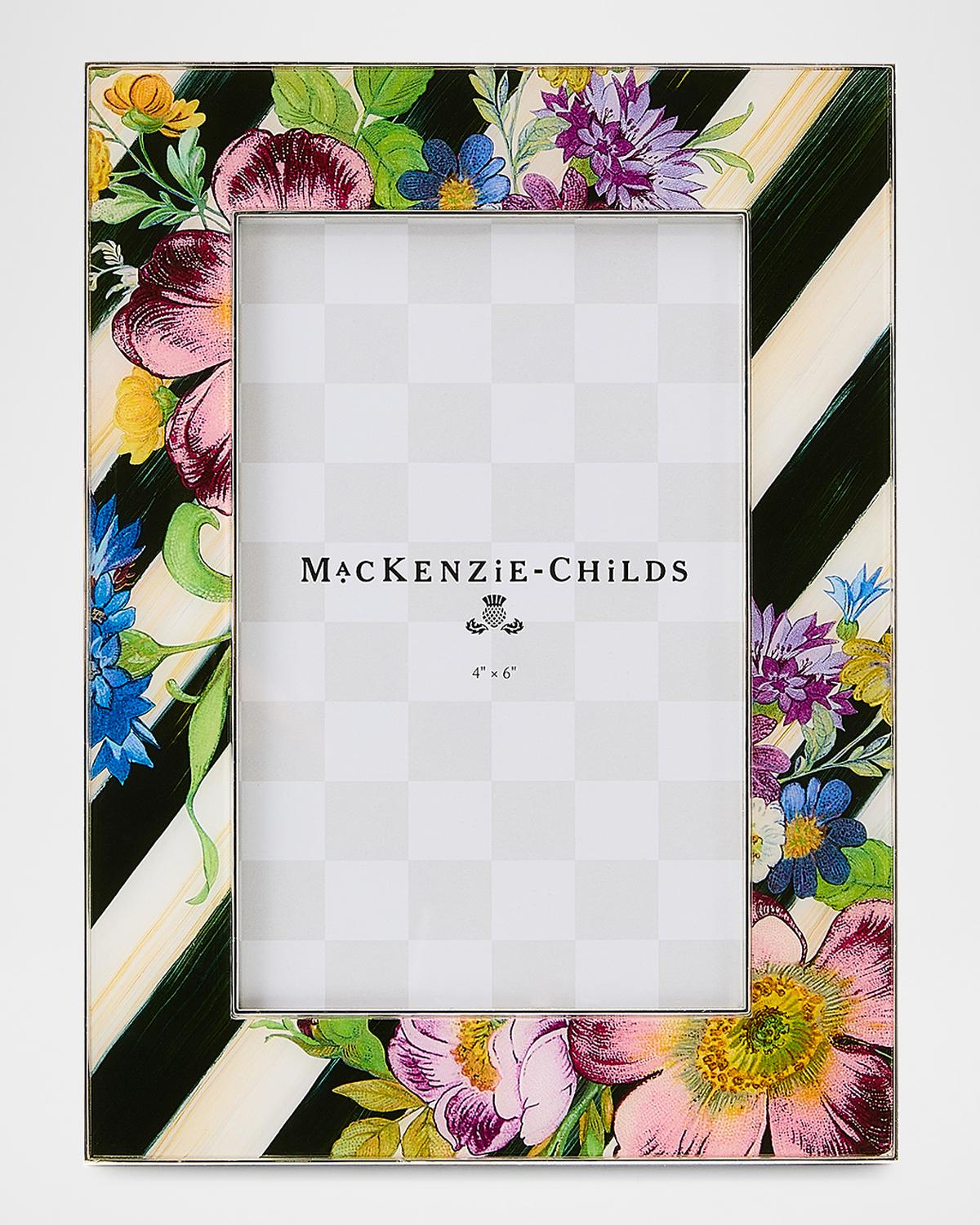 Mackenzie-childs Flower Market Silver-plated Frame, 4" X 6"