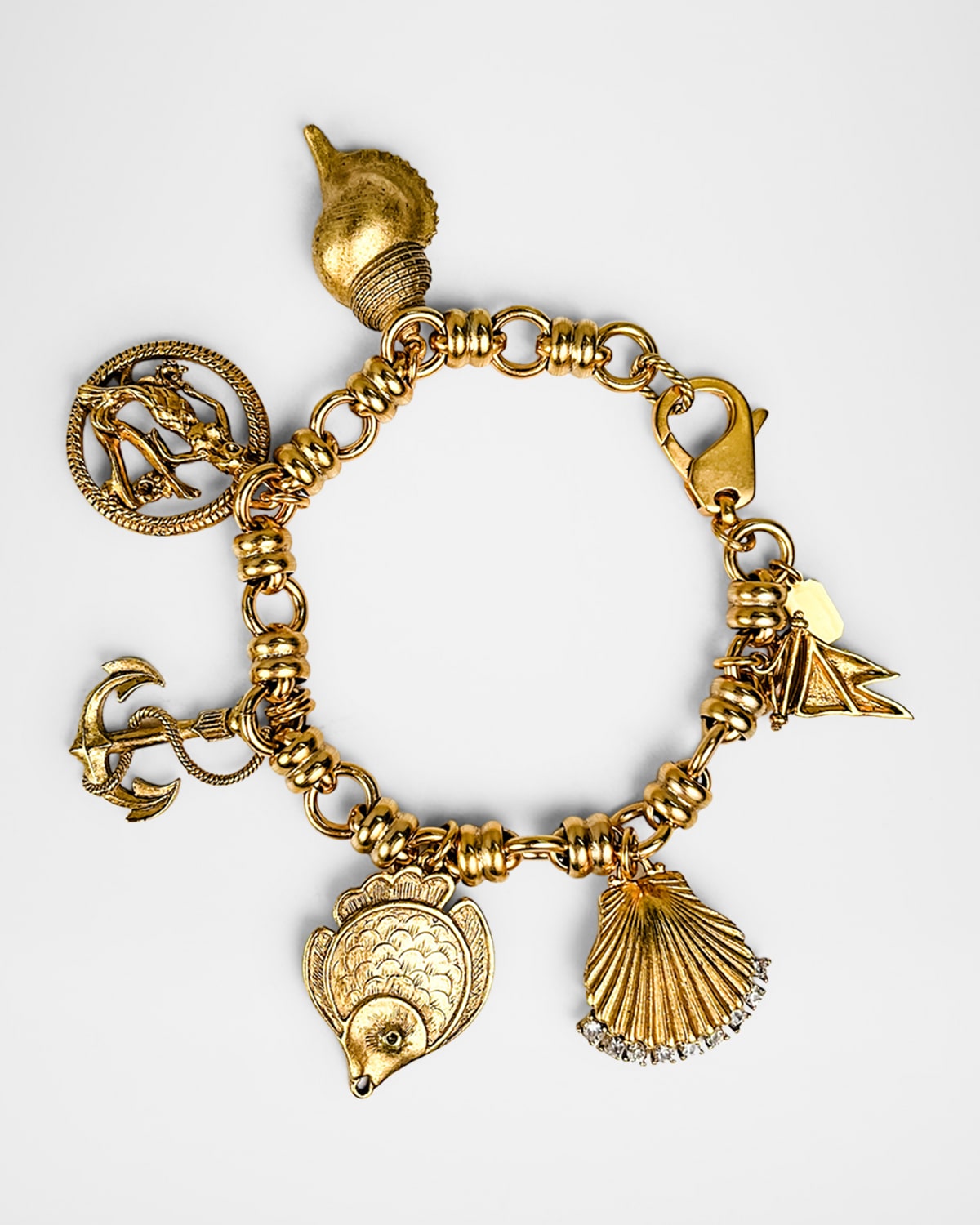 Elizabeth Cole Cockle Charm Bracelet