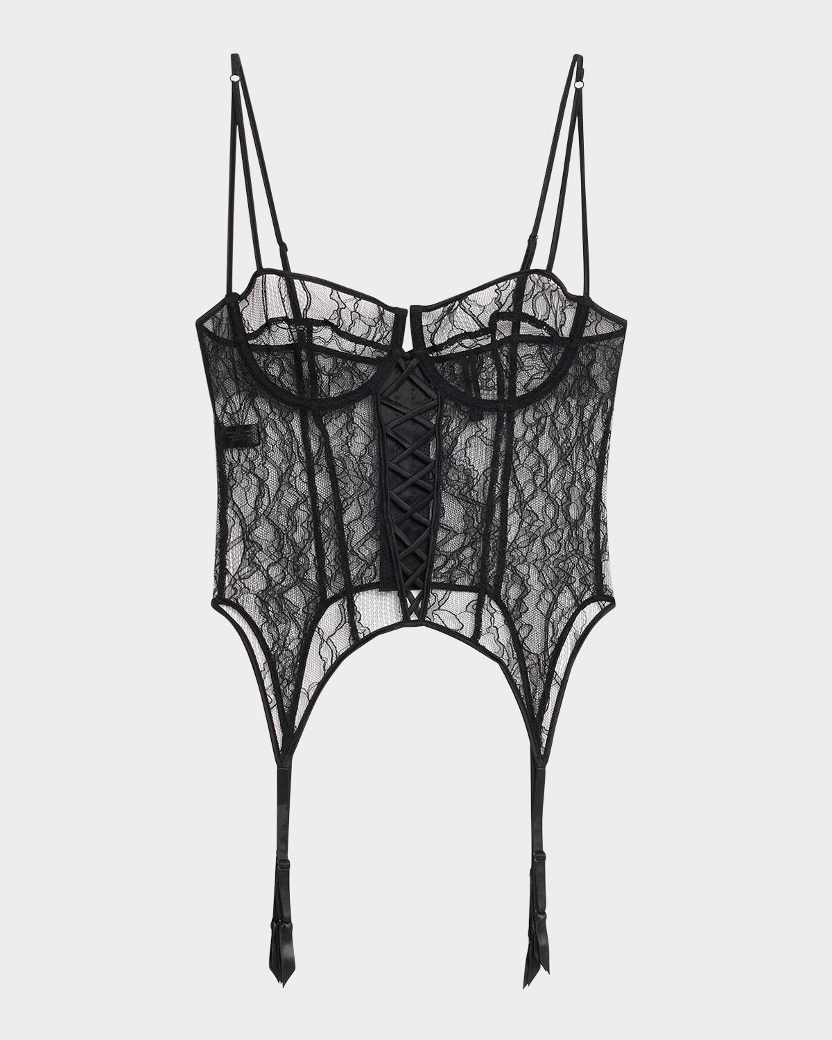 Kiki De Montparnasse Precieuse Lace Garter Bustier
