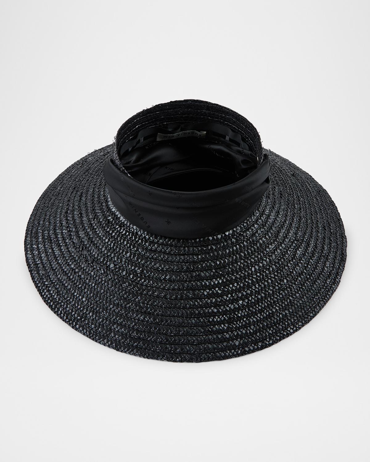 Arabella Open-Crown Straw Beach Hat