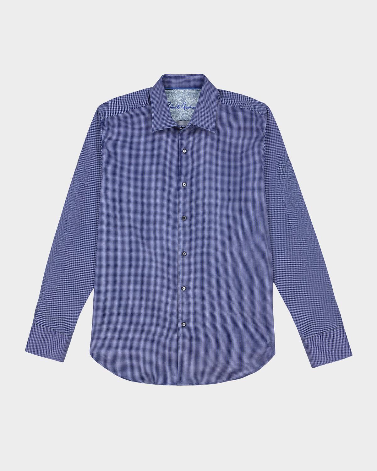 Robert Graham Men's Cortland Micro-Check Stretch Sport Shirt