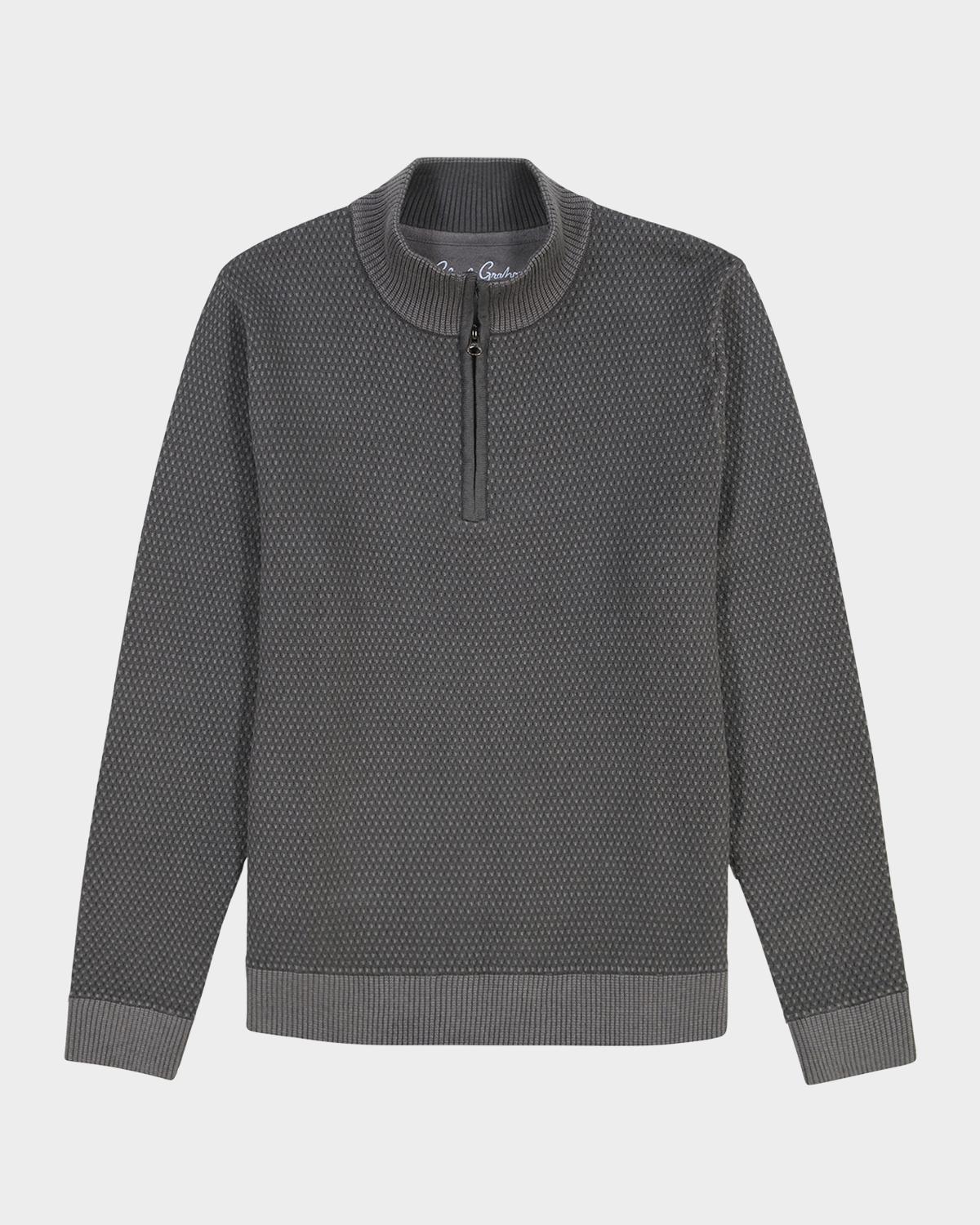 Robert Graham Men's Walton Texture Knit Quarter-Zip Sweater