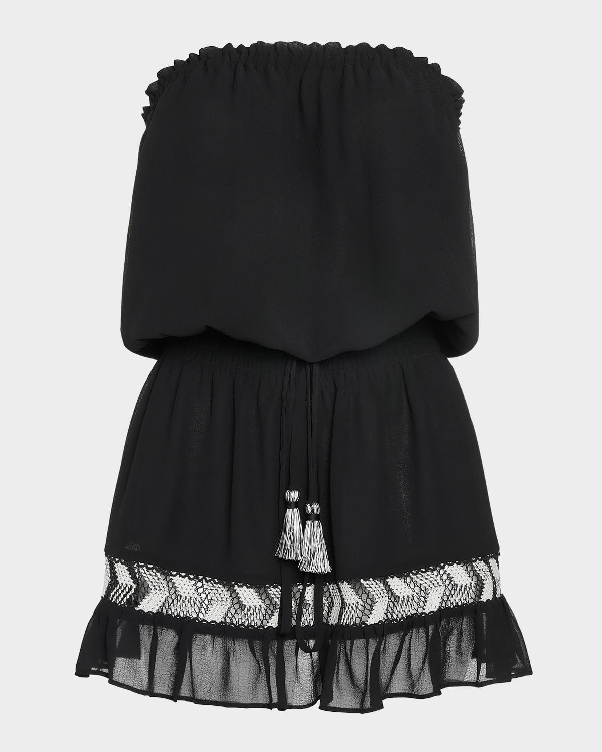 Ramy Brook Lauryn Drawstring Mini Dress