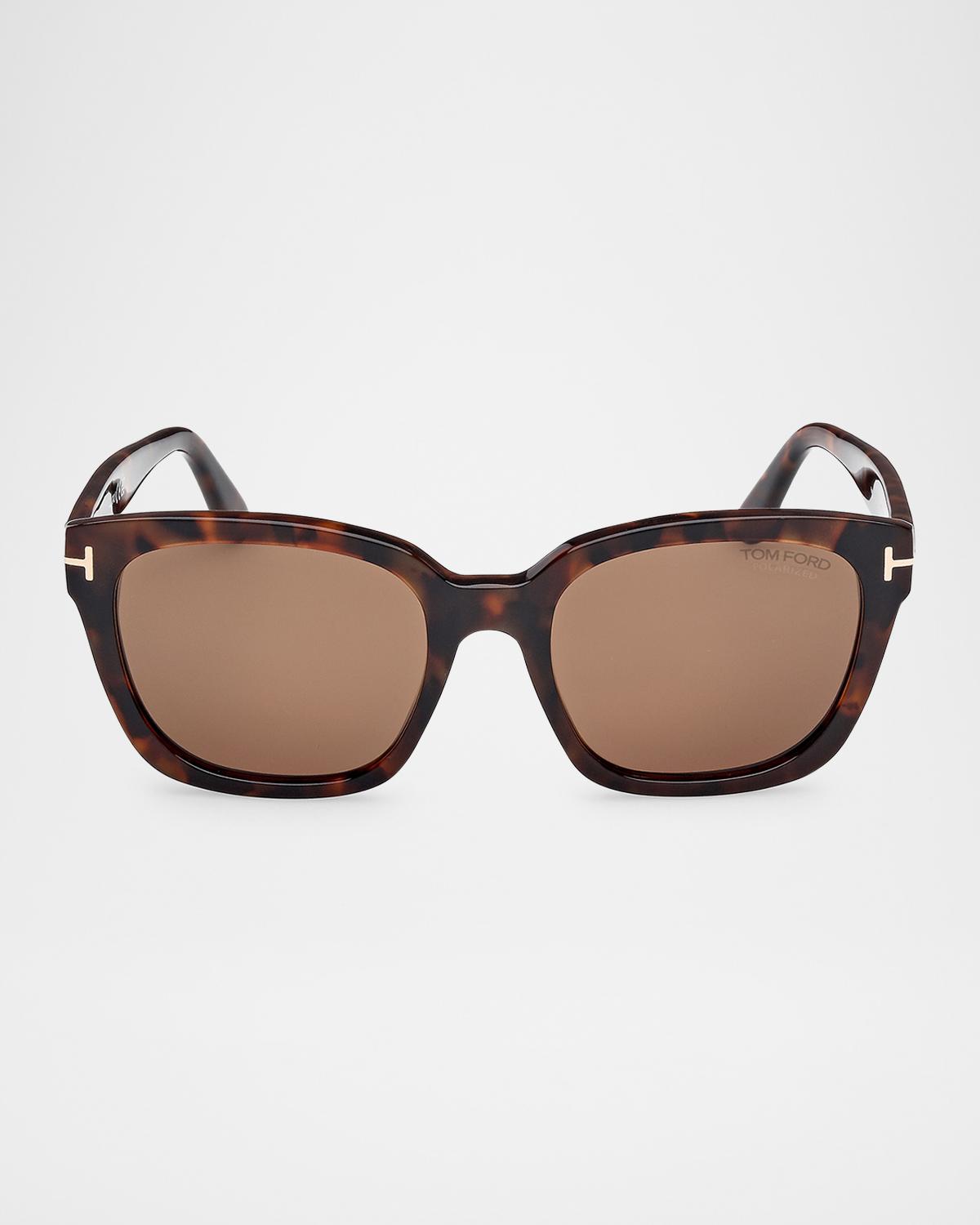 Haylay Acetate Rectangle Sunglasses