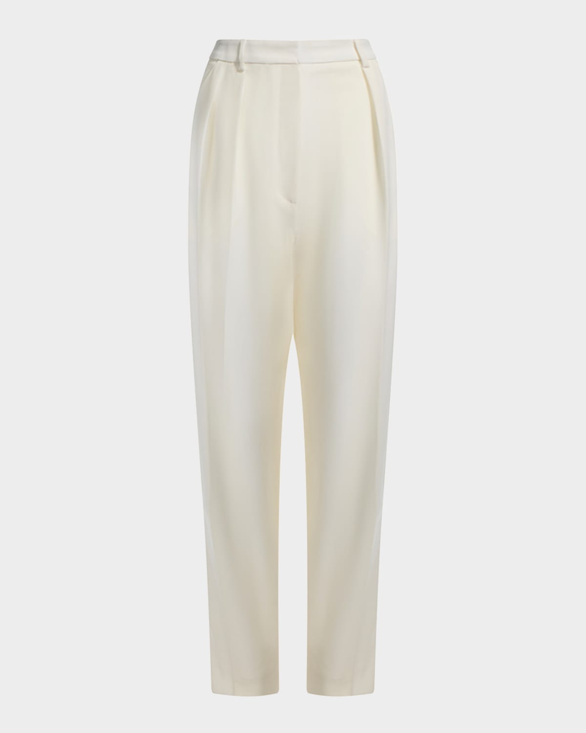 Altuzarra Emmett Pleated Tapered-Leg Wool Pants
