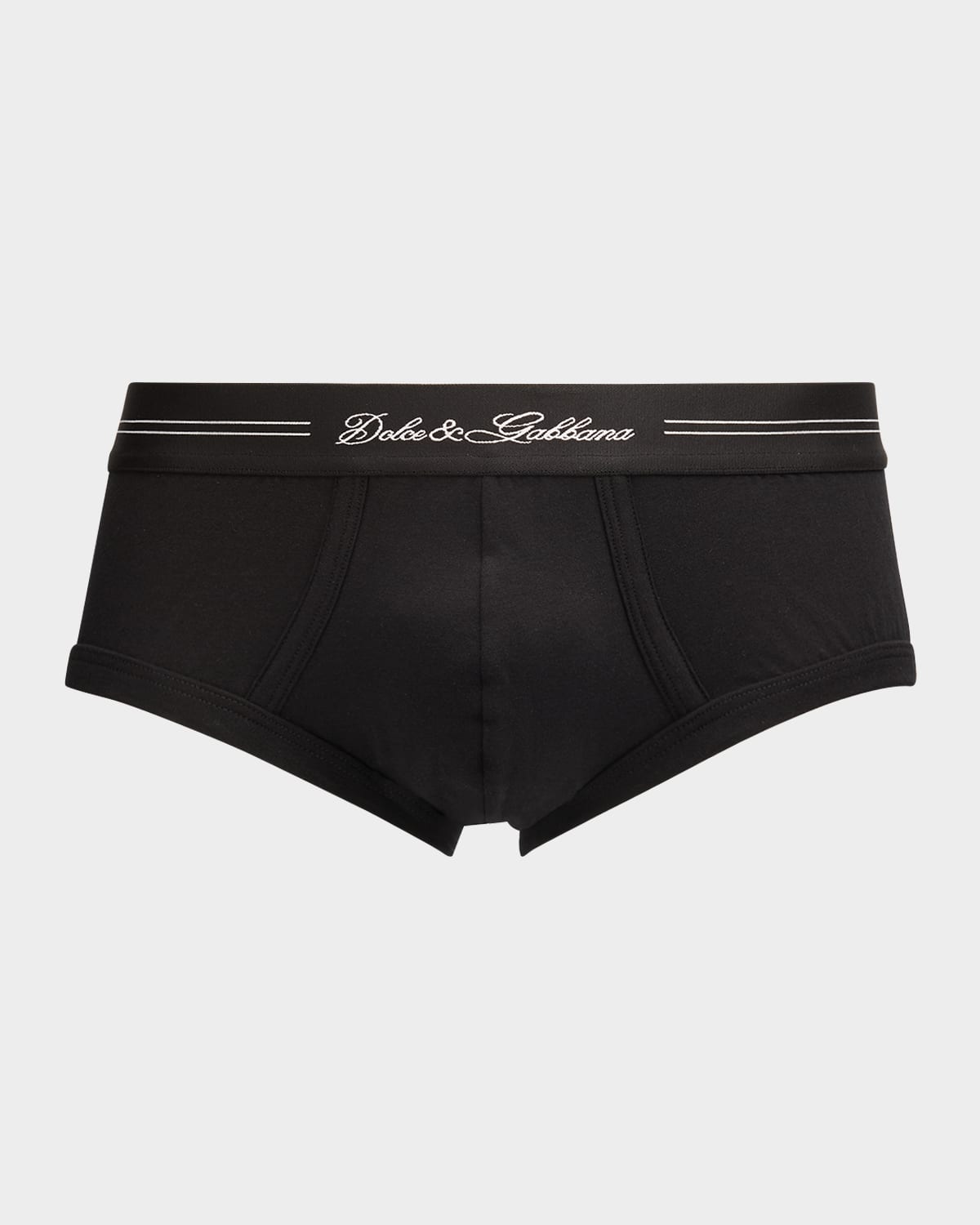 Dolce & Gabbana Men 's Jersey Stretch Logo Script Briefs | Thumbnail 4 Dolce & Gabbana Men 's Jersey Stretch Logo Script Briefs | Thumbnail 4