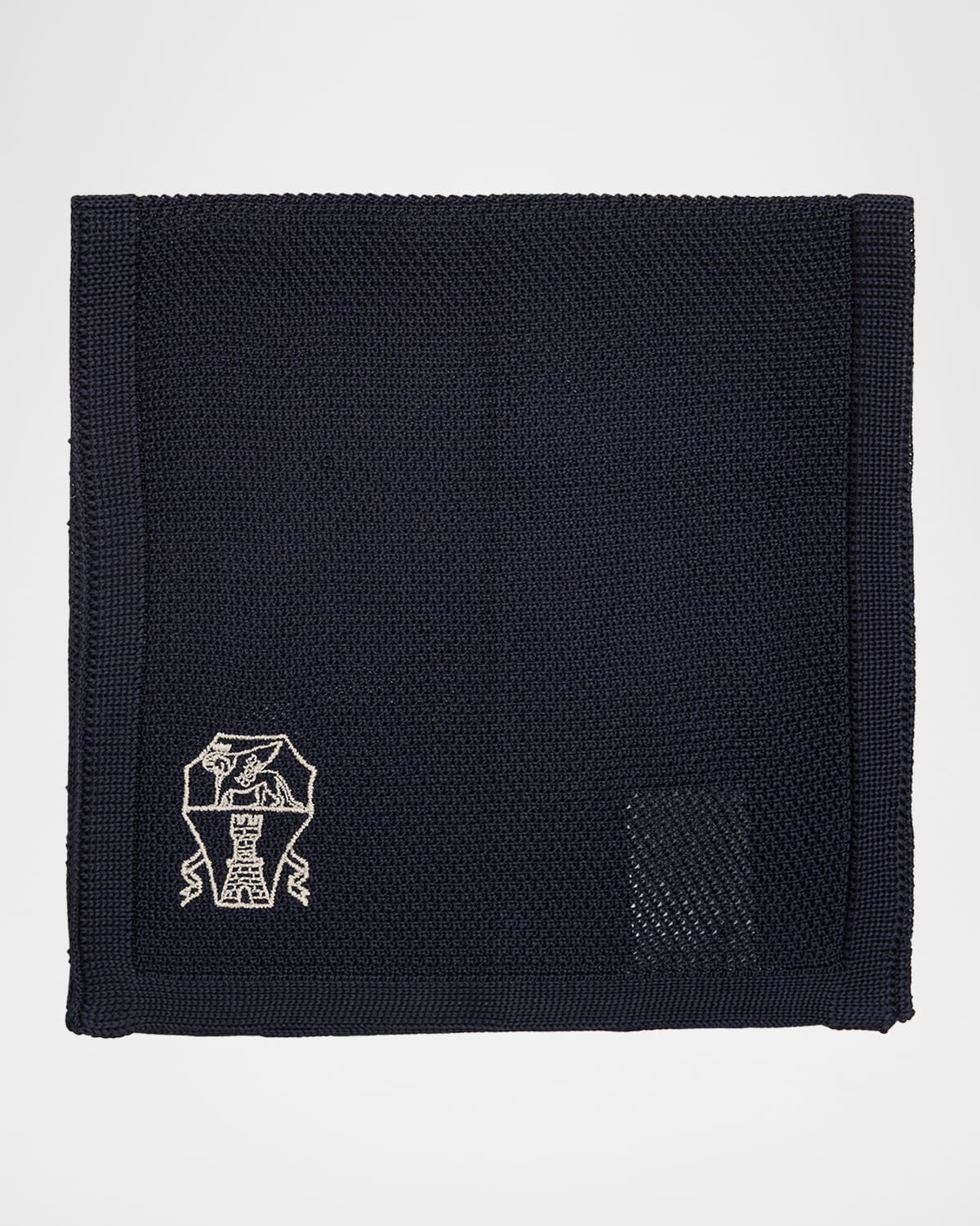 Brunello Cucinelli Men 's High Summer Capsule Knit Pocket Square