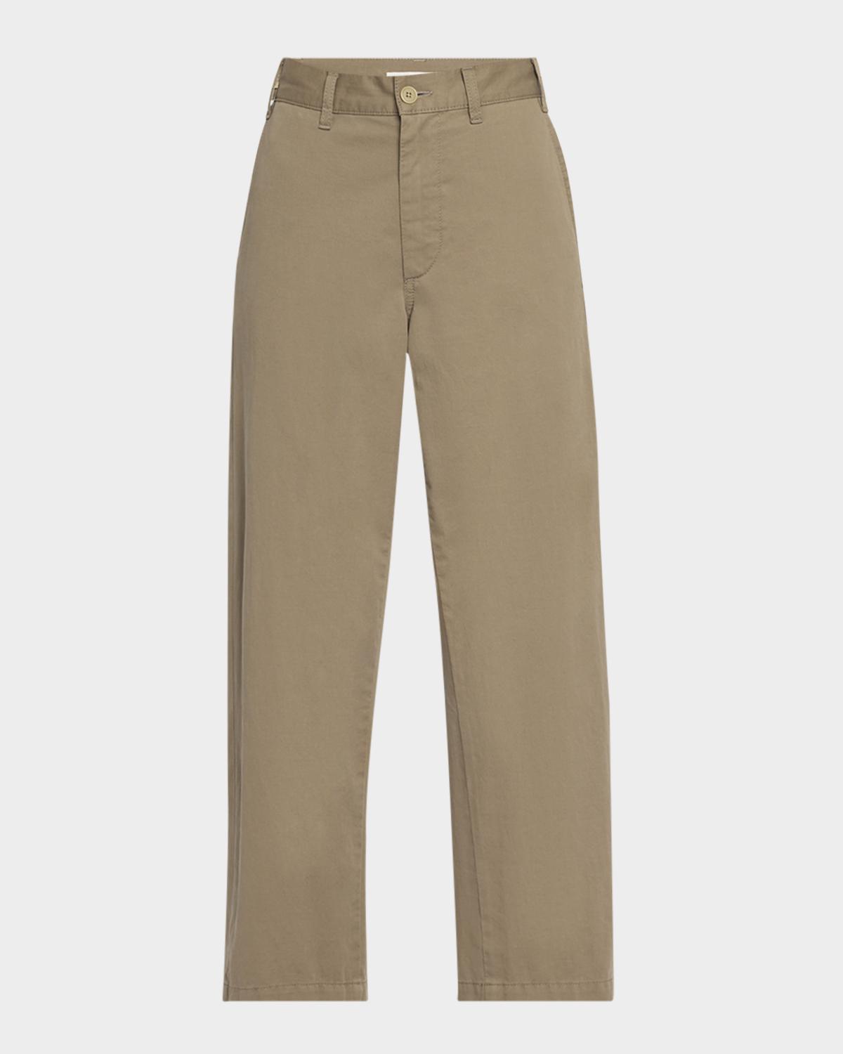 The Row Zalenka Mid-Rise Chino Pants