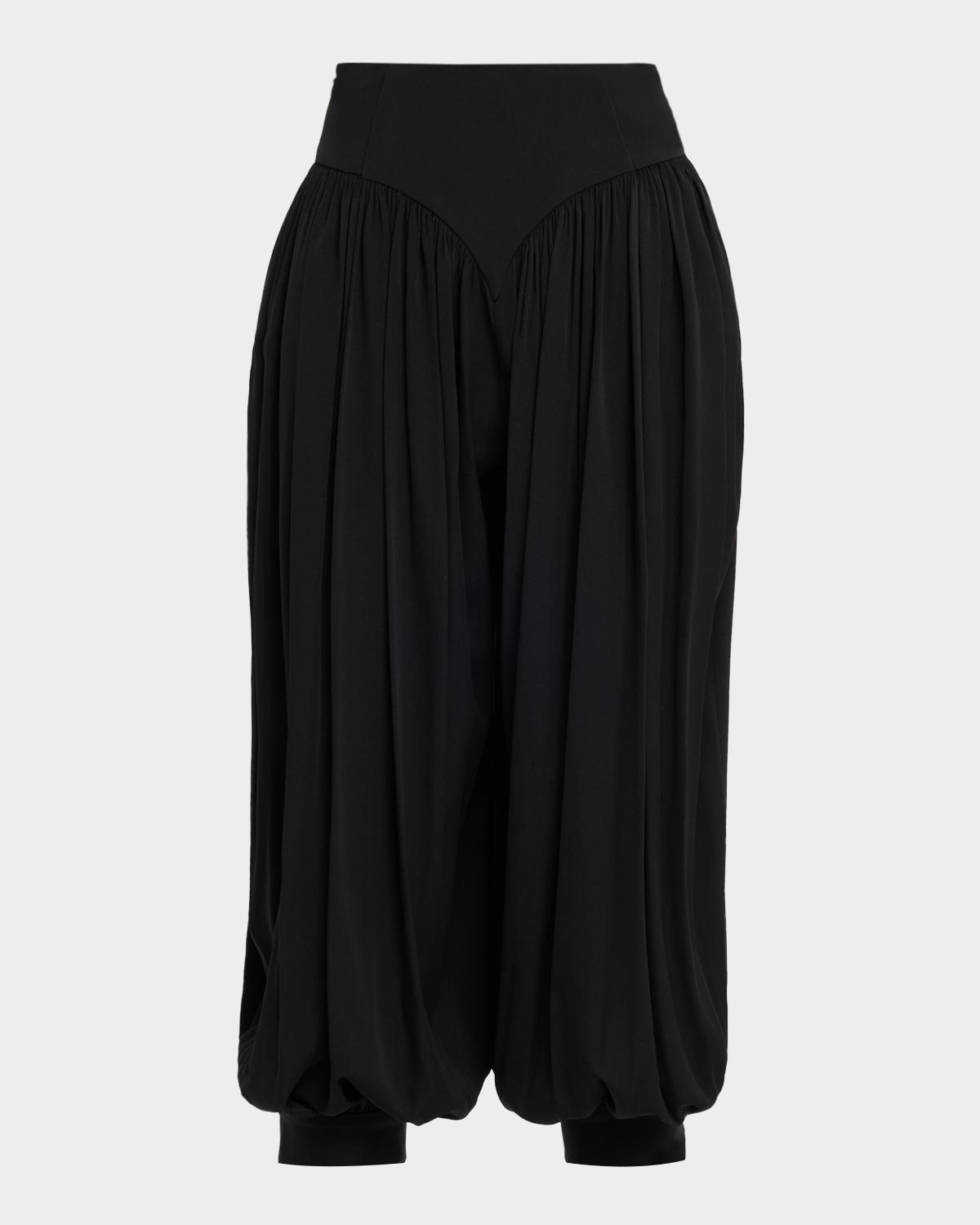 Diotima High-Rise Balloon-Leg Crop Bloomer Pants