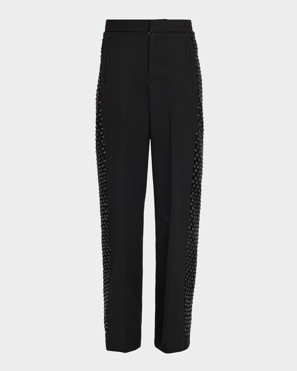 Diotima Crystal Tosh Crystal-Embellished Trousers