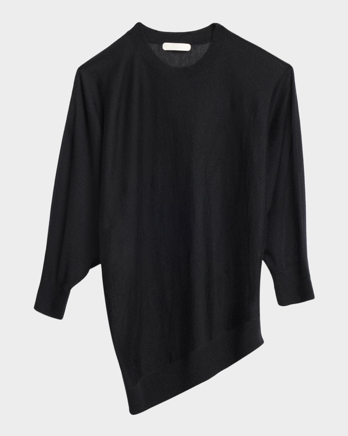 Co Asymmetrical Cashmere Knit Pullover