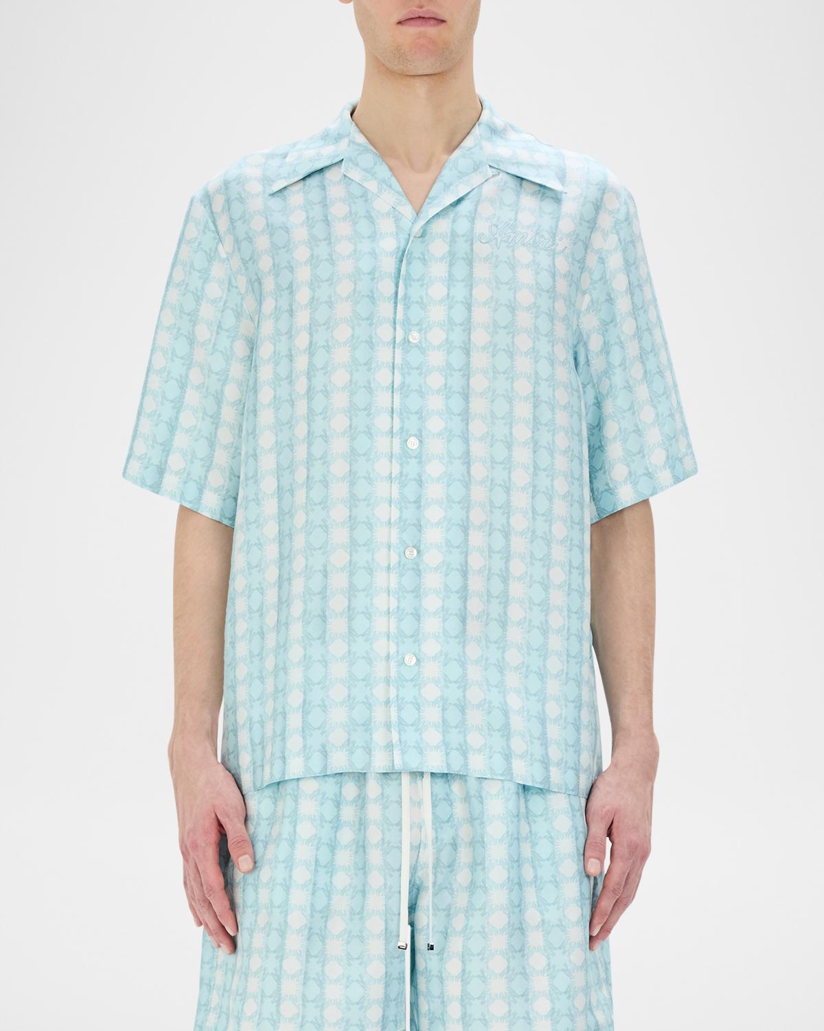 Amiri Men's Silk MA Quad Bowling Shirt