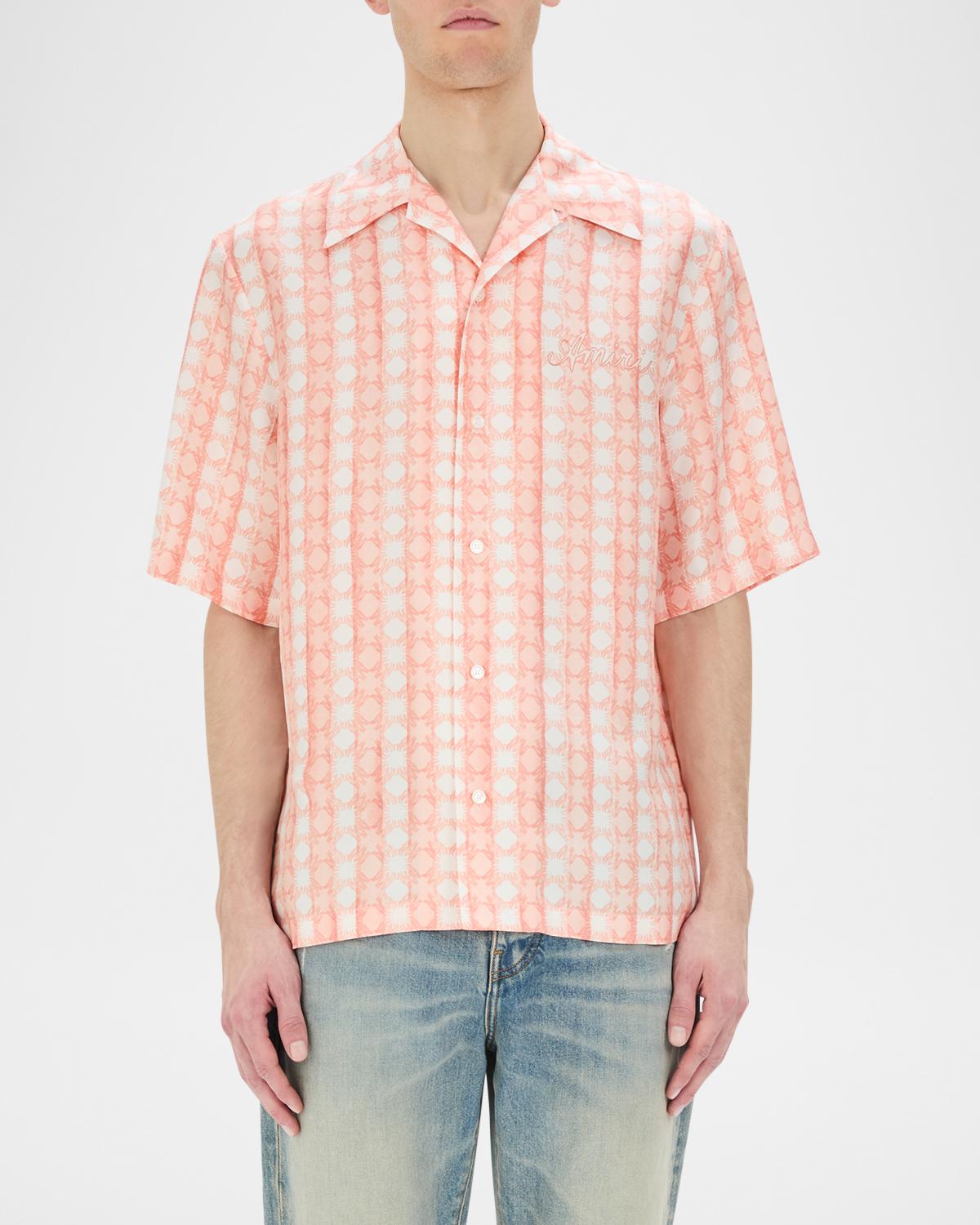 Amiri Men's Silk MA Quad Bowling Shirt