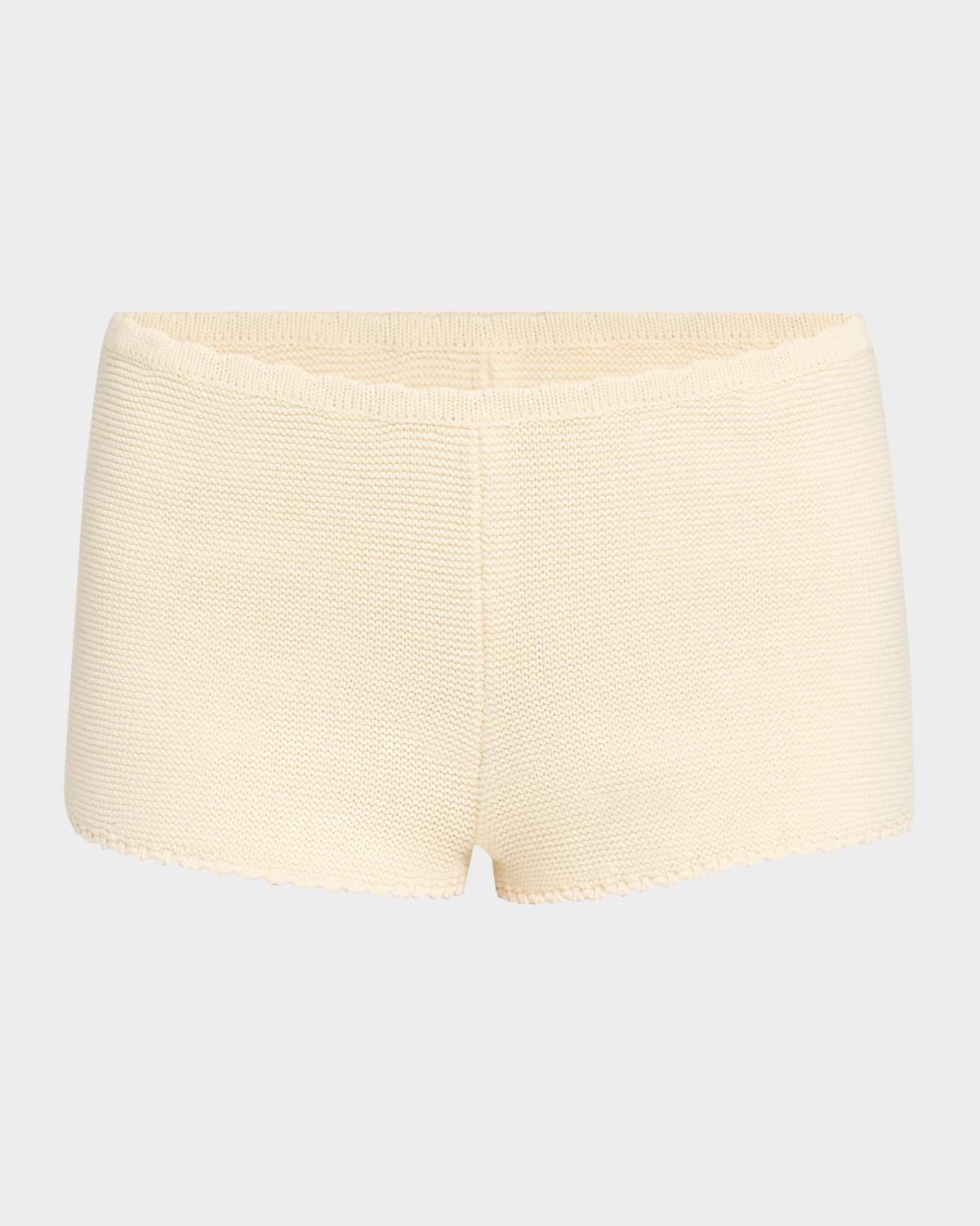 Solid and Striped The Celeste Knit Micro Shorts