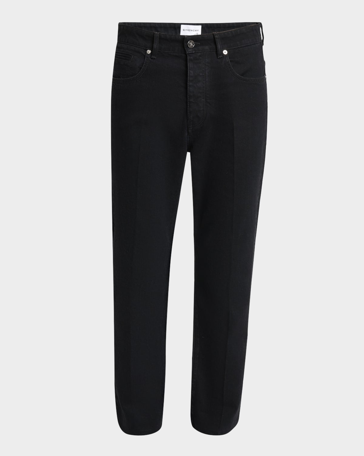 Men & apos;s Straight-Fit Black Denim Jeans