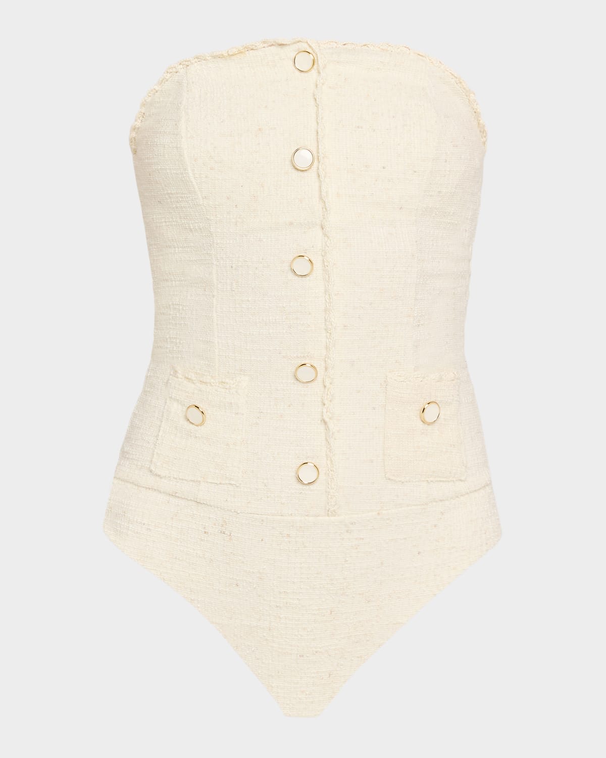 SIMKHAI Natalie Strapless One-Piece Swimsuit