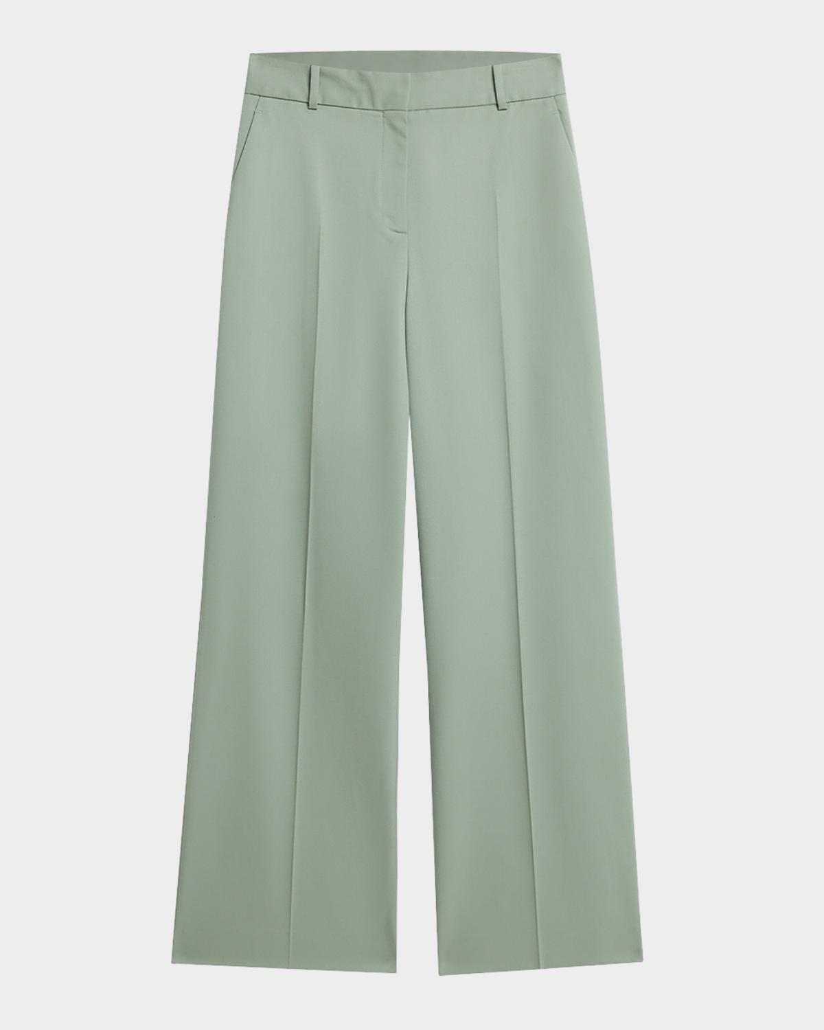ARGENT Soho Wide-Leg Seasonless Wool Trousers