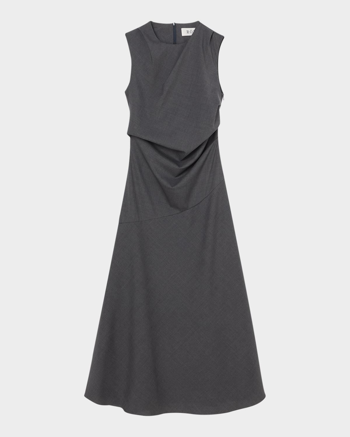 Róhe Sleeveless Twisted Maxi Dress