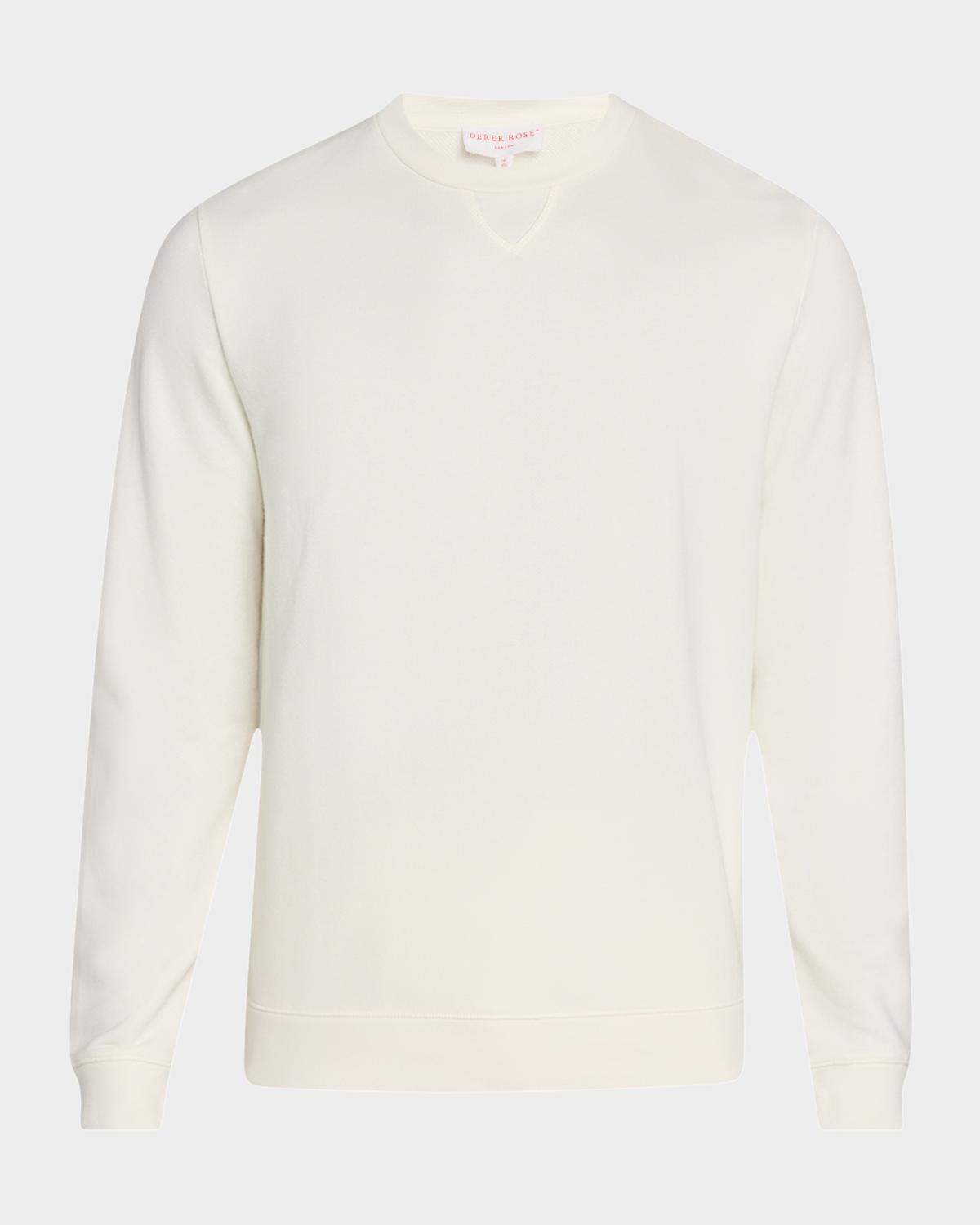 Derek Rose Men's Quinn Cotton-Modal Loopback Crewneck Sweatshirt