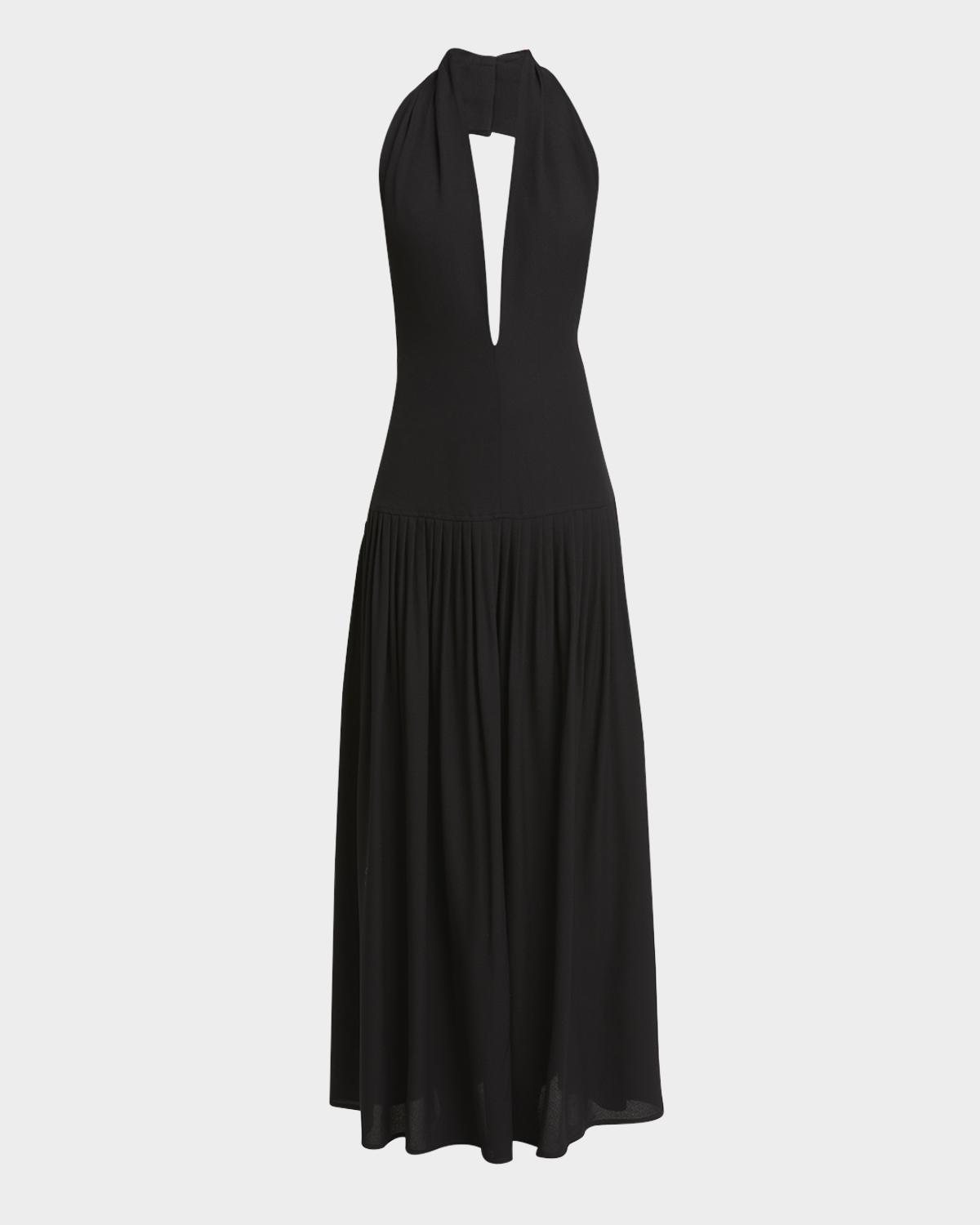 Proenza Schouler Tala Halter Viscose Georgette Dress