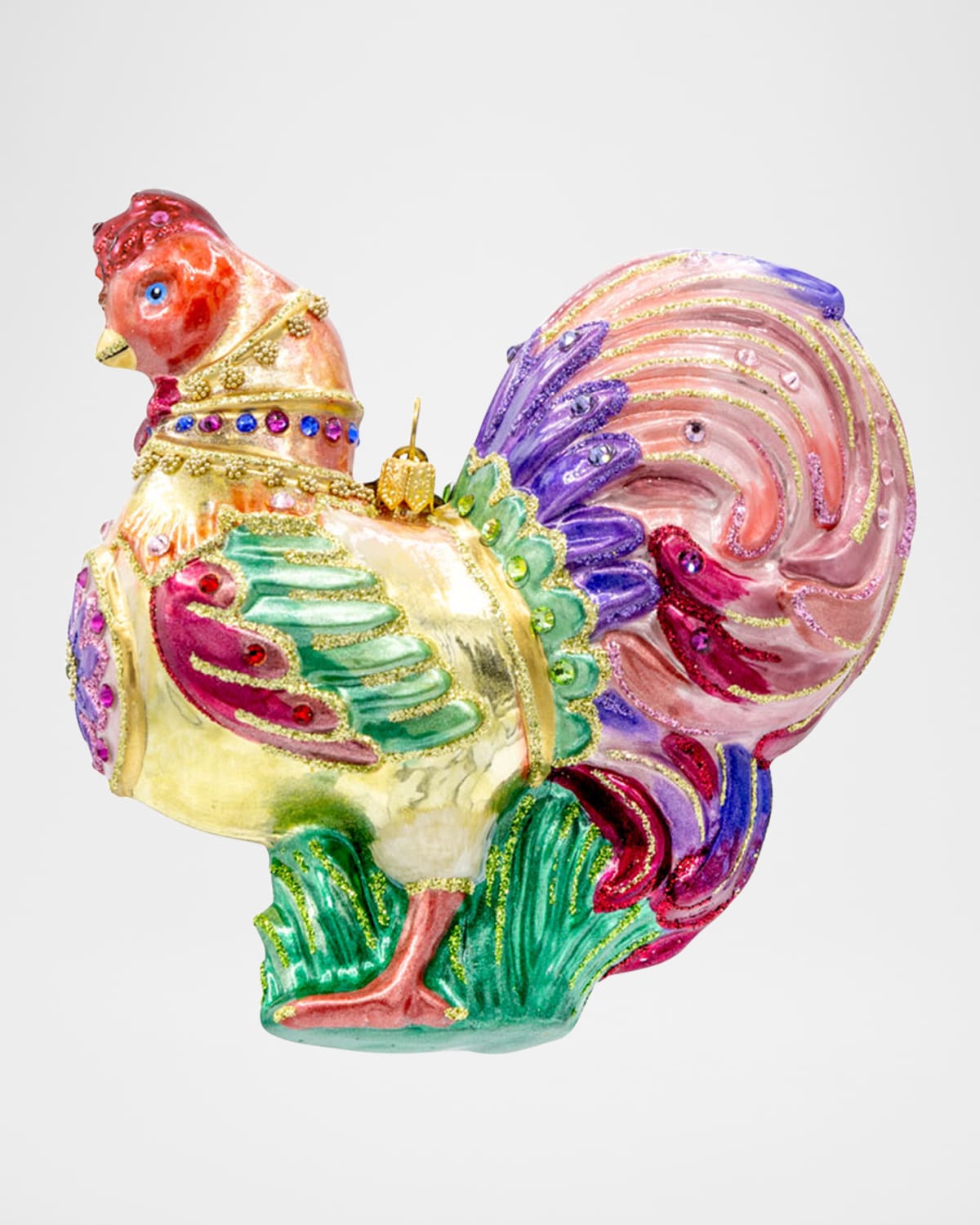 Jay Strongwater Lavish Rooster Christmas Ornament | Thumbnail 4