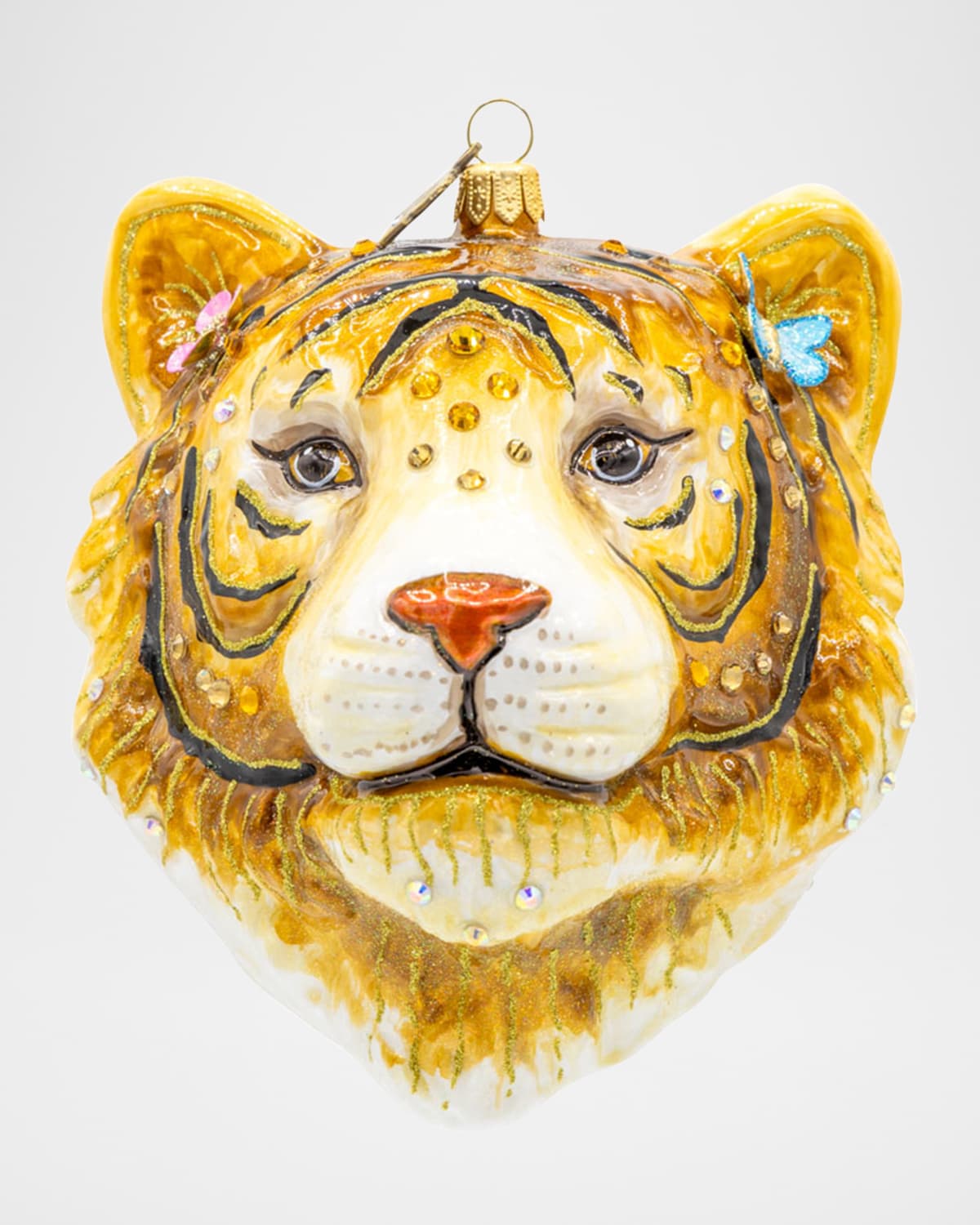 Jay Strongwater Crowned Ember Christmas Ornament