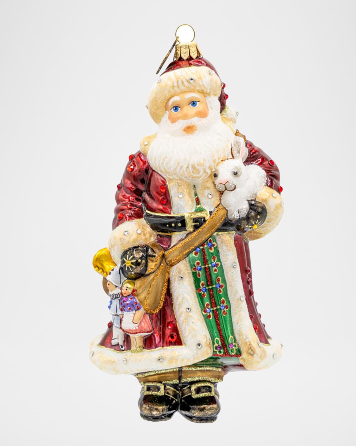 Jay Strongwater Santa 's Arm Full Of Gifts Christmas Ornament