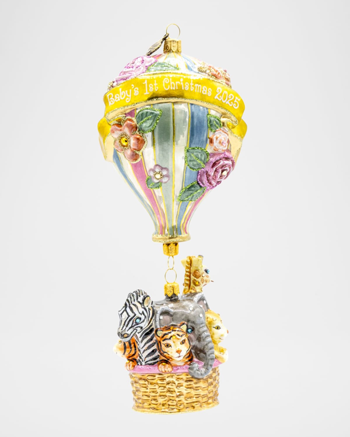 Jay Strongwater 2025 Annual Baby Balloon Christmas Ornament