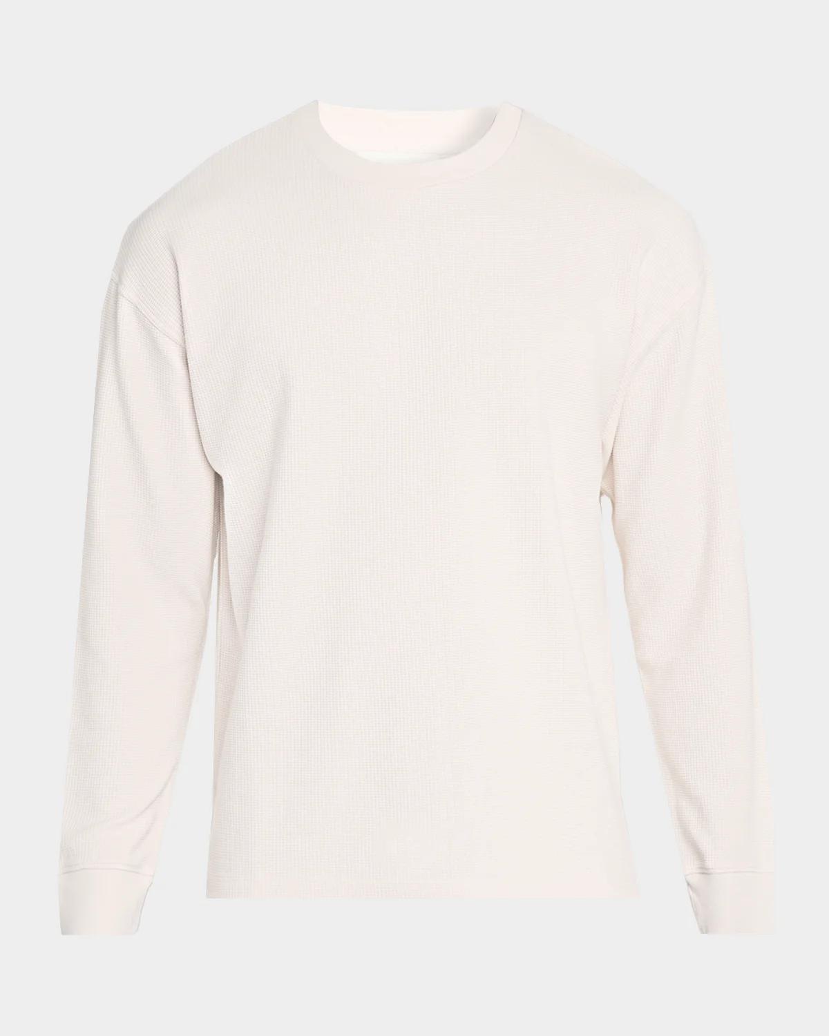 Men & apos;s Cotton Waffle Textured Long-Sleeve T-Shirt