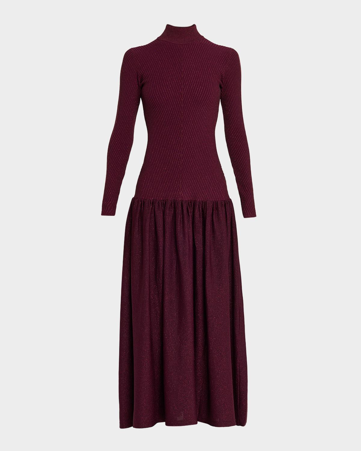 Retrofête Bandini Knit Drop-Waist Maxi Dress