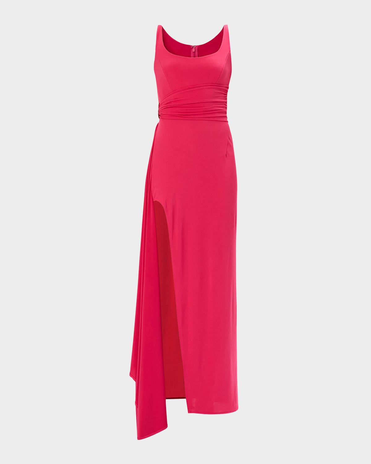 Hervé Léger The Mila Draped Side-Slit Gown