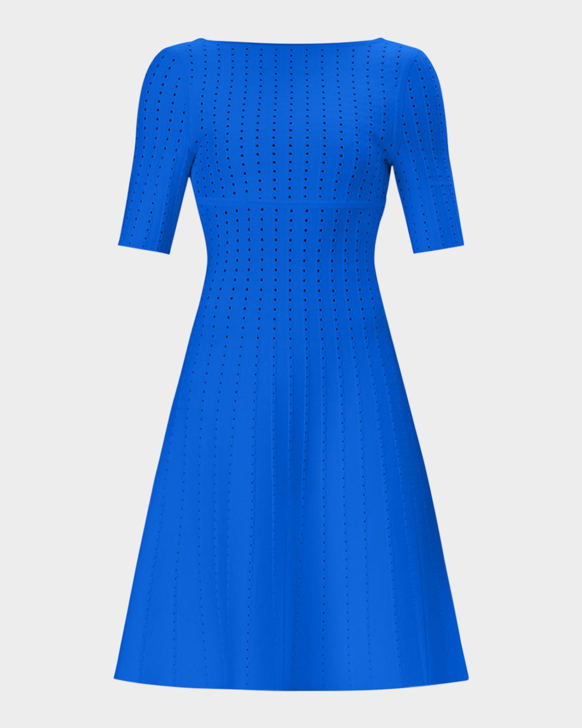 Hervé Léger The Donna Pointelle A-Line Dress