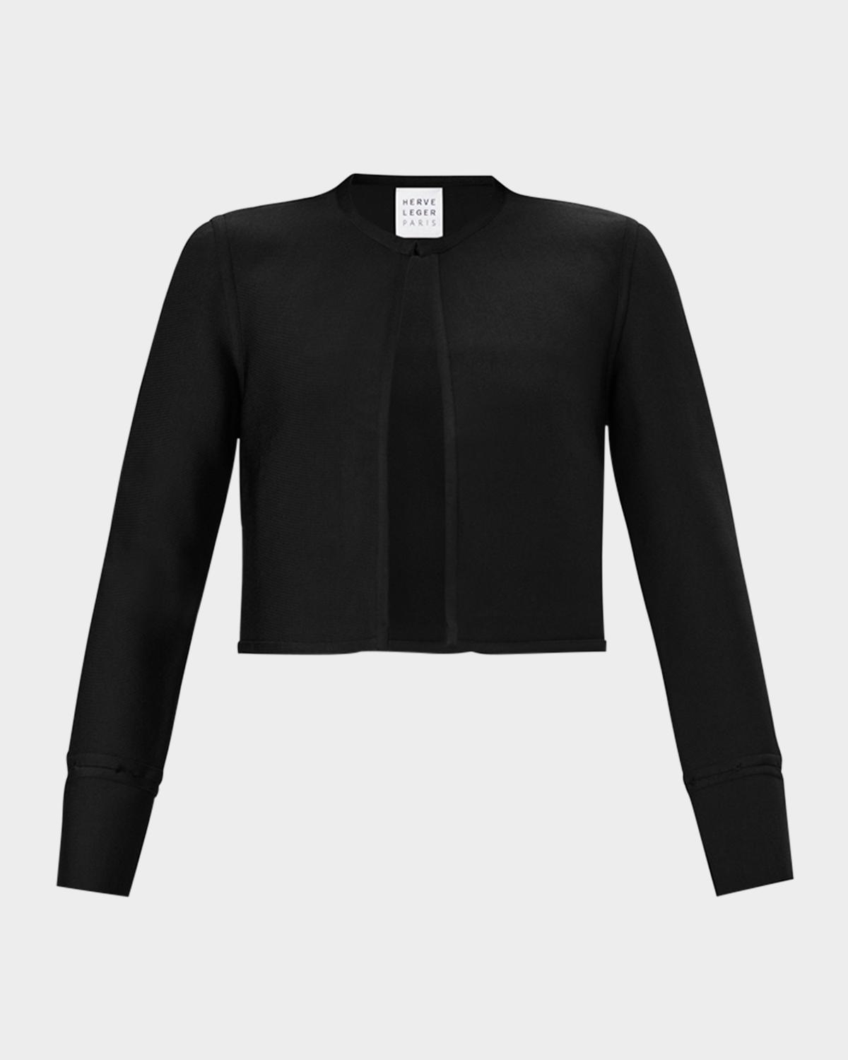 Hervé Léger The Lucia Cropped Crewneck Jacket