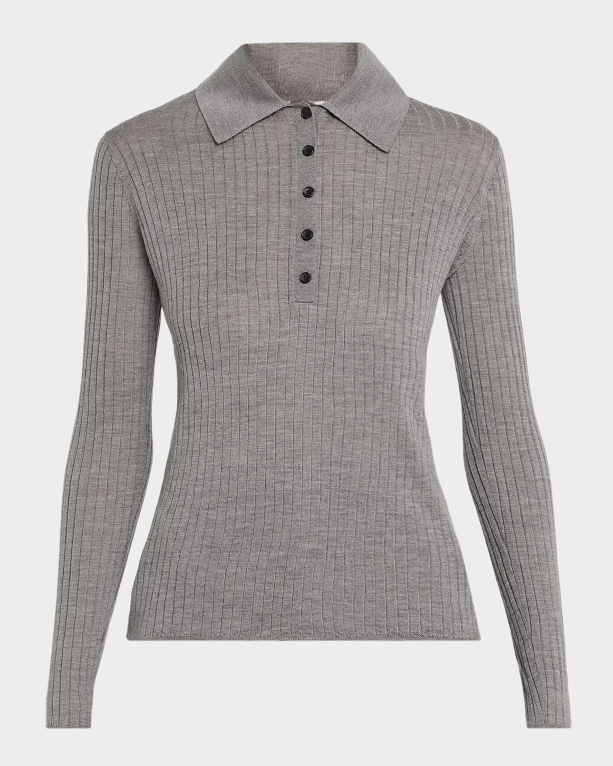 A.L.C. Alex Long-Sleeve Ribbed Wool Top