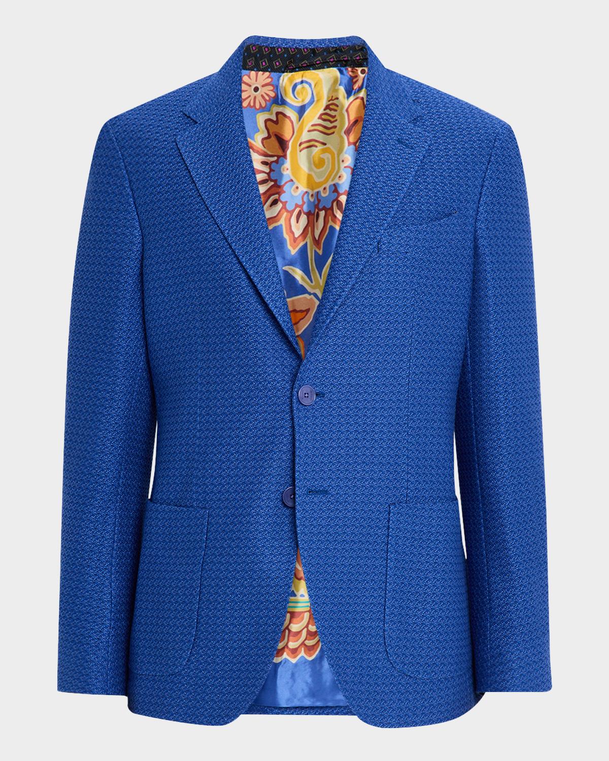 Etro Men's Cotton Jacquard Two-Button Sport Coat