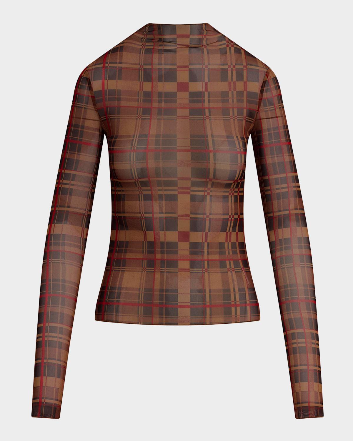 Favorite Daughter The Sheer Fantasy Turtleneck Top