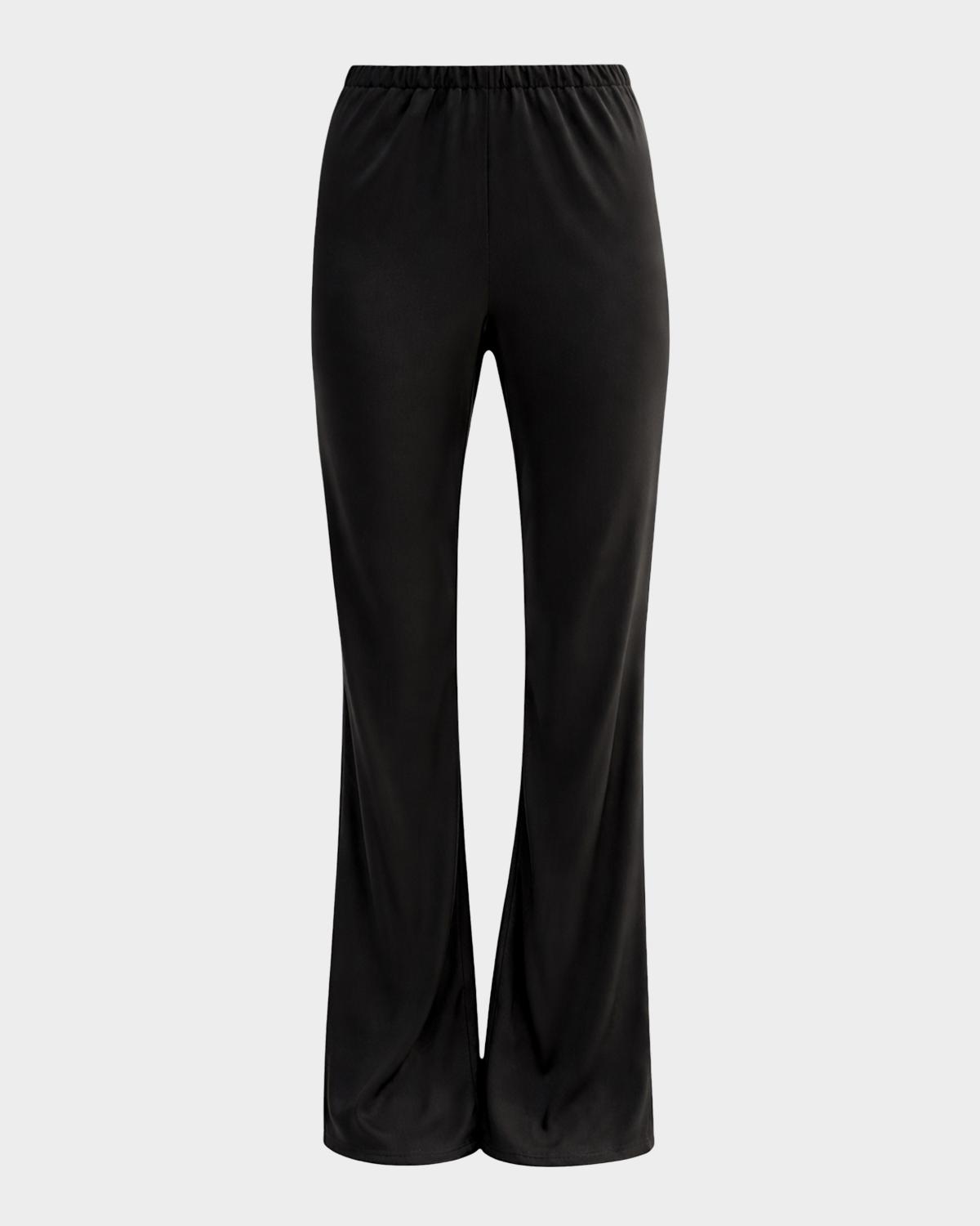 LaMarque Emile Straight-Leg Satin Pants