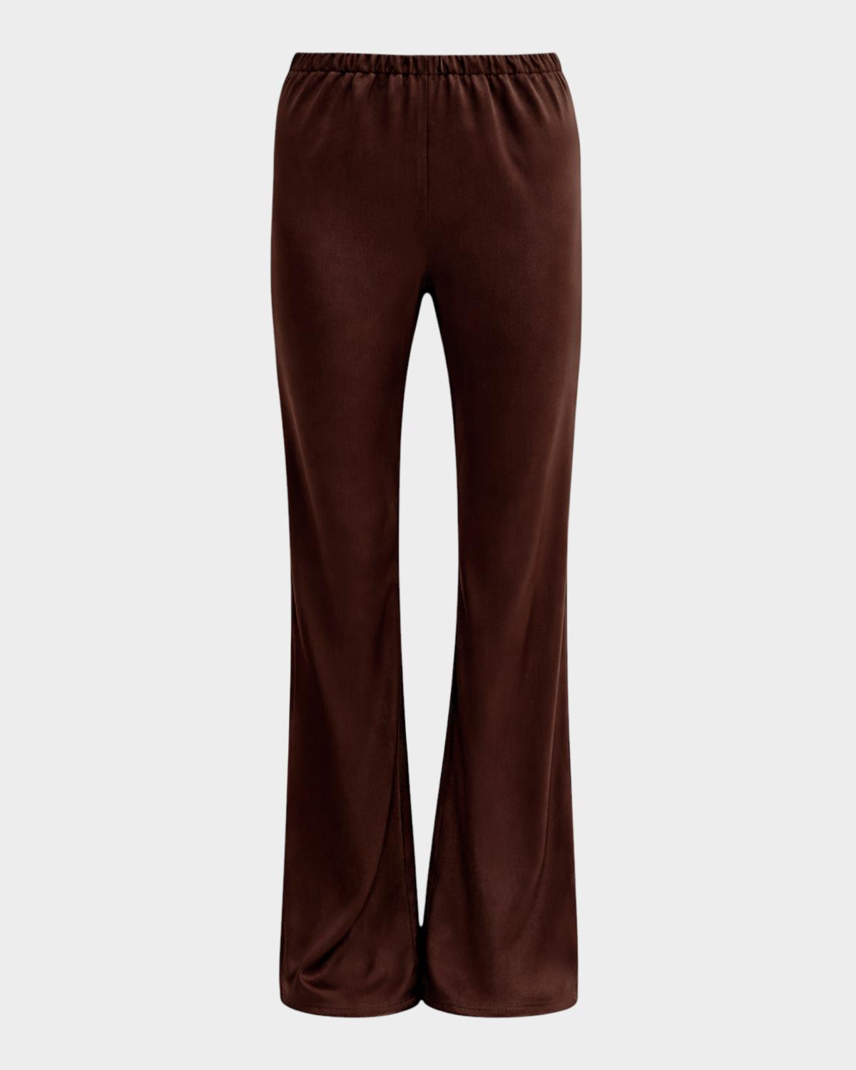 LaMarque Emile Straight-Leg Satin Pants