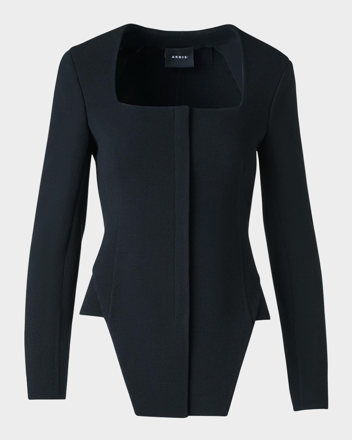 Akris Desiree Double-Face Trapezoid Jacket