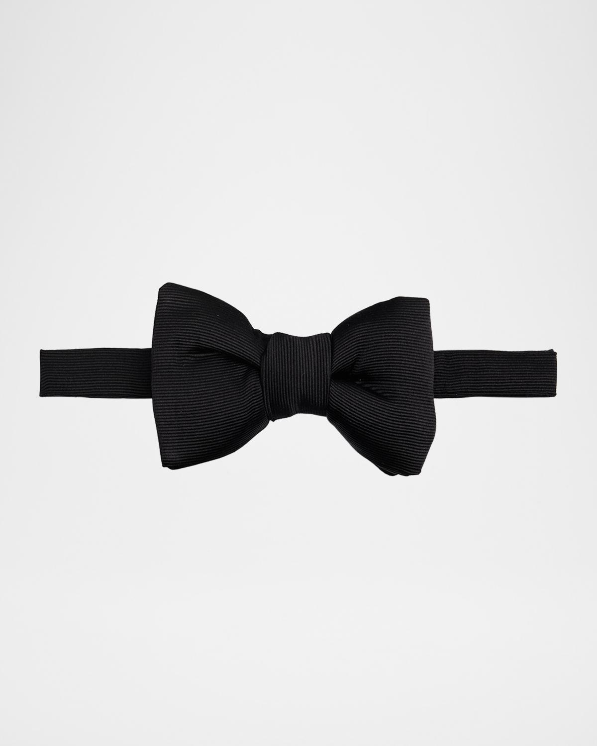 TOM FORD Men's Rib Textured Silk Bow Tie