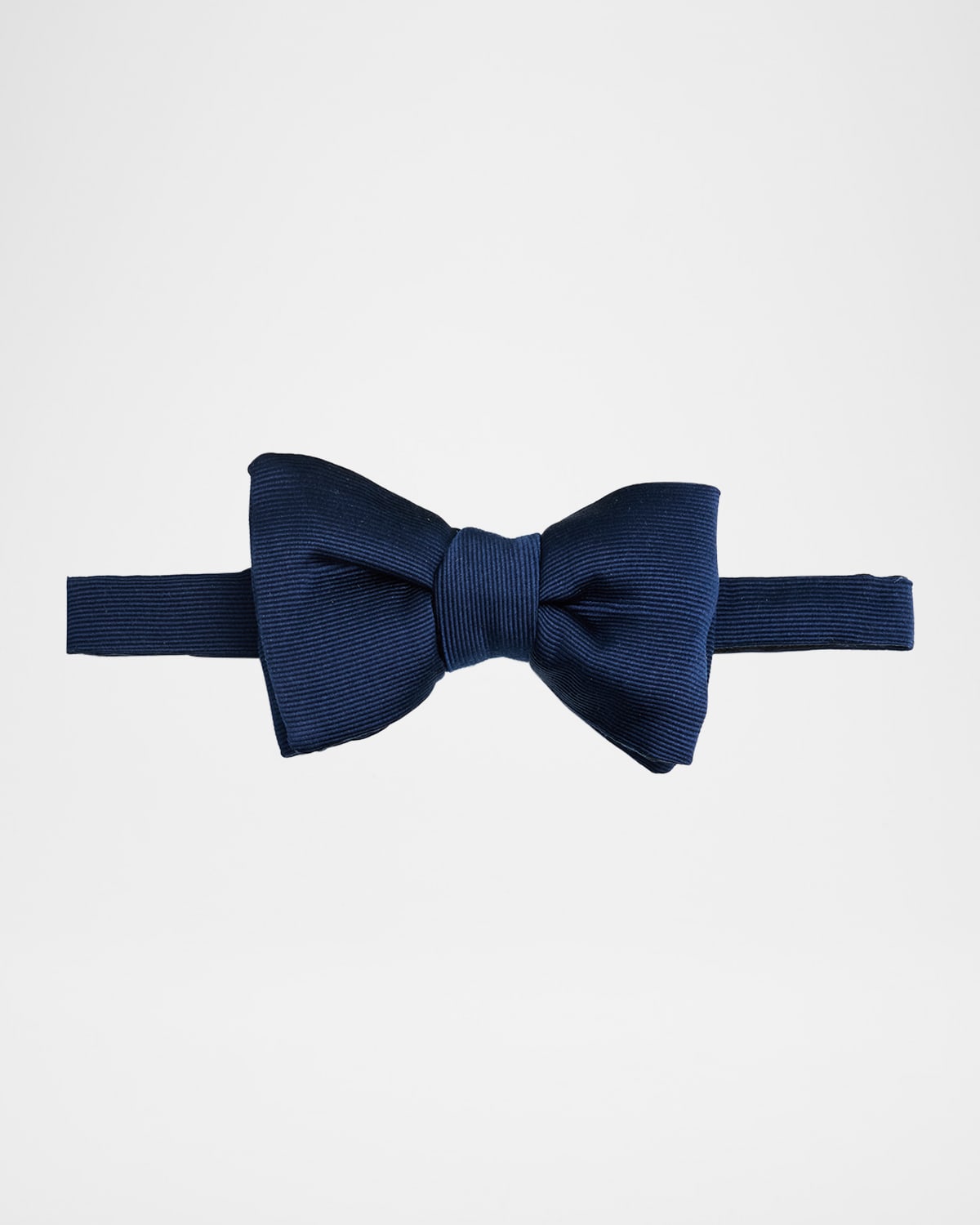 TOM FORD Men 's Rib Textured Silk Bow Tie