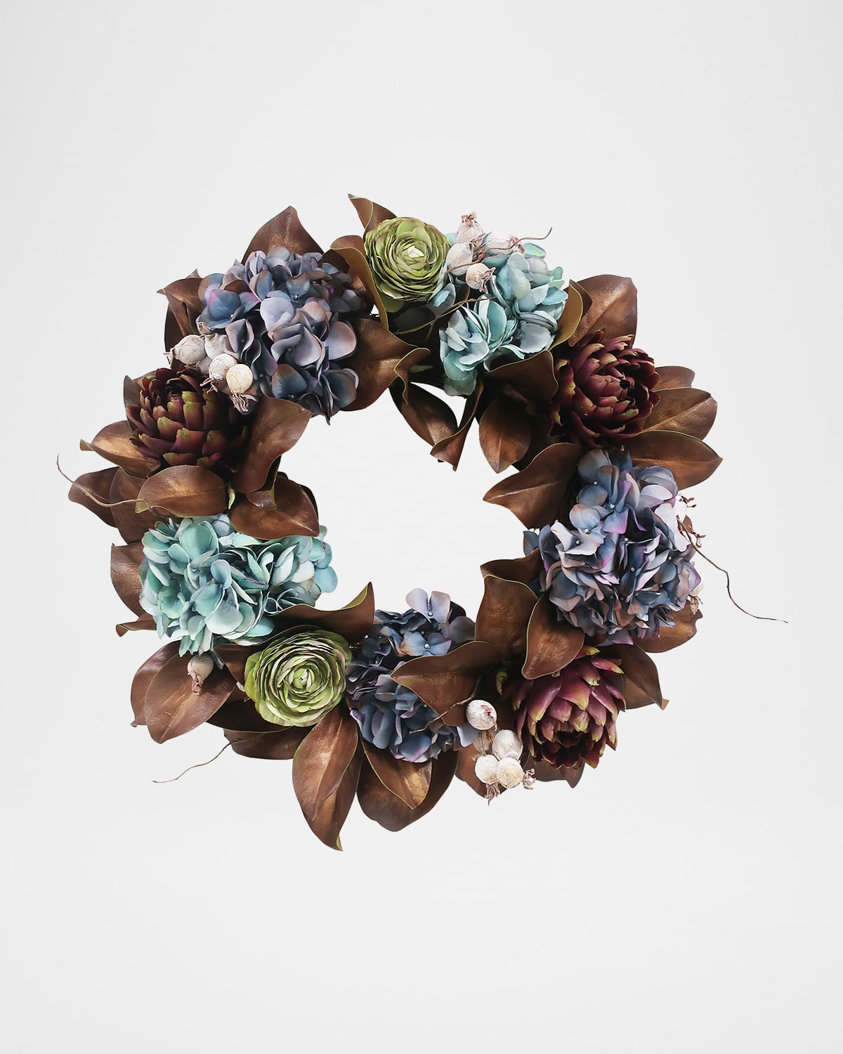 Winward Home Hydrangea & Magnolia Leaf 24" Wreath | Thumbnail 3