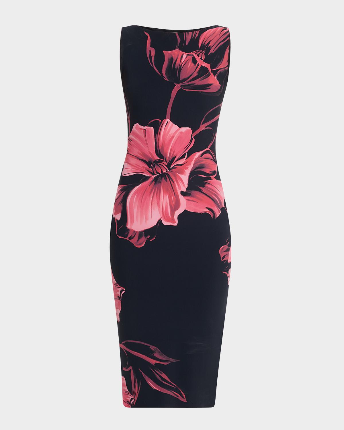 Chiara Boni La Petite Robe Floral-Print Bodycon Dress