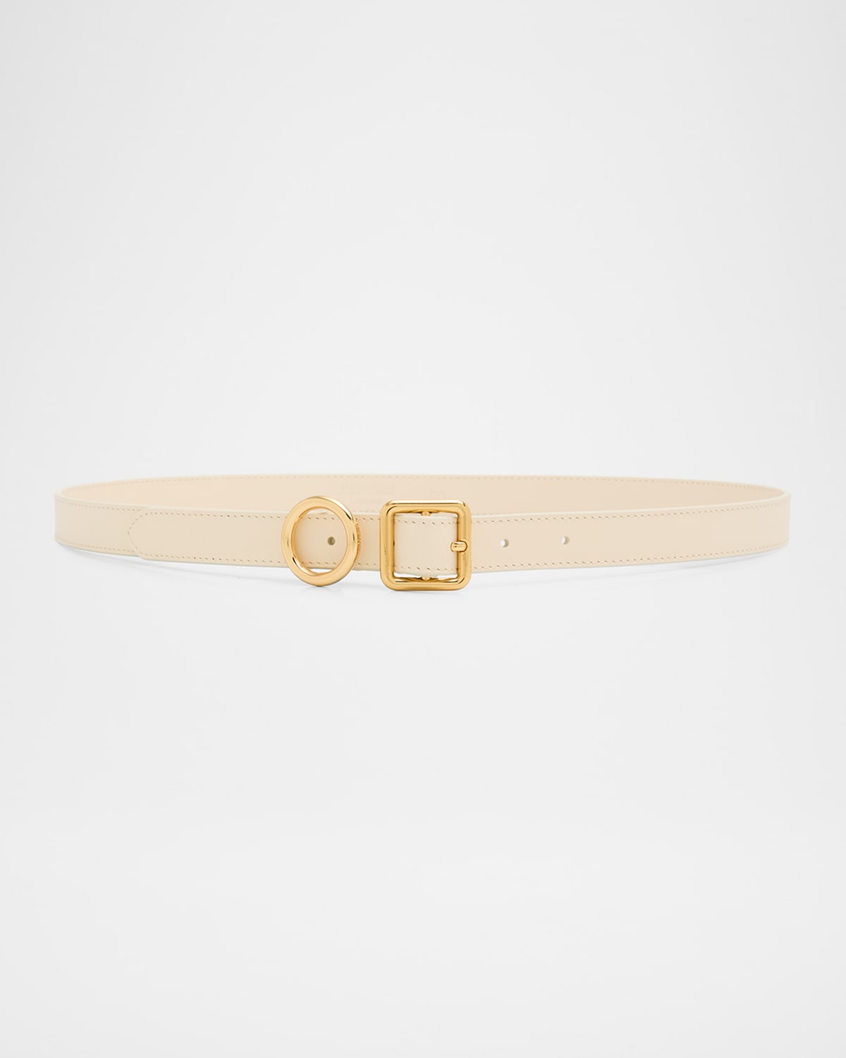 Jacquemus La Ceinture Regalo Leather Belt In Light Ivory