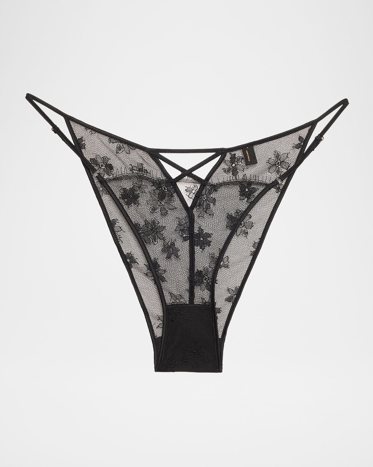 Kiki De Montparnasse All Over Lace Cheeky Low-Rise Briefs