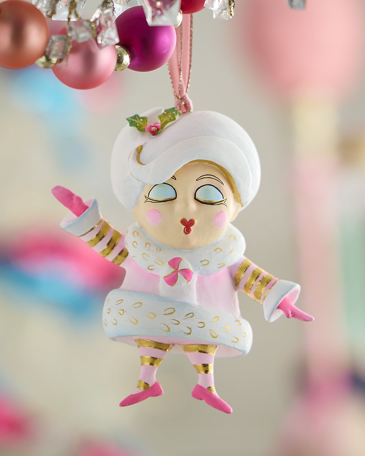 Glitterville Mini Madame Noel Ornament