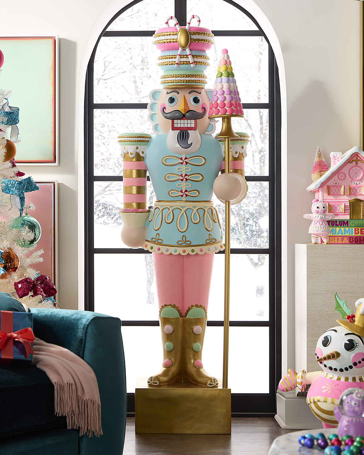 Glitterville Major Macaron 78" Life-Size Christmas Display