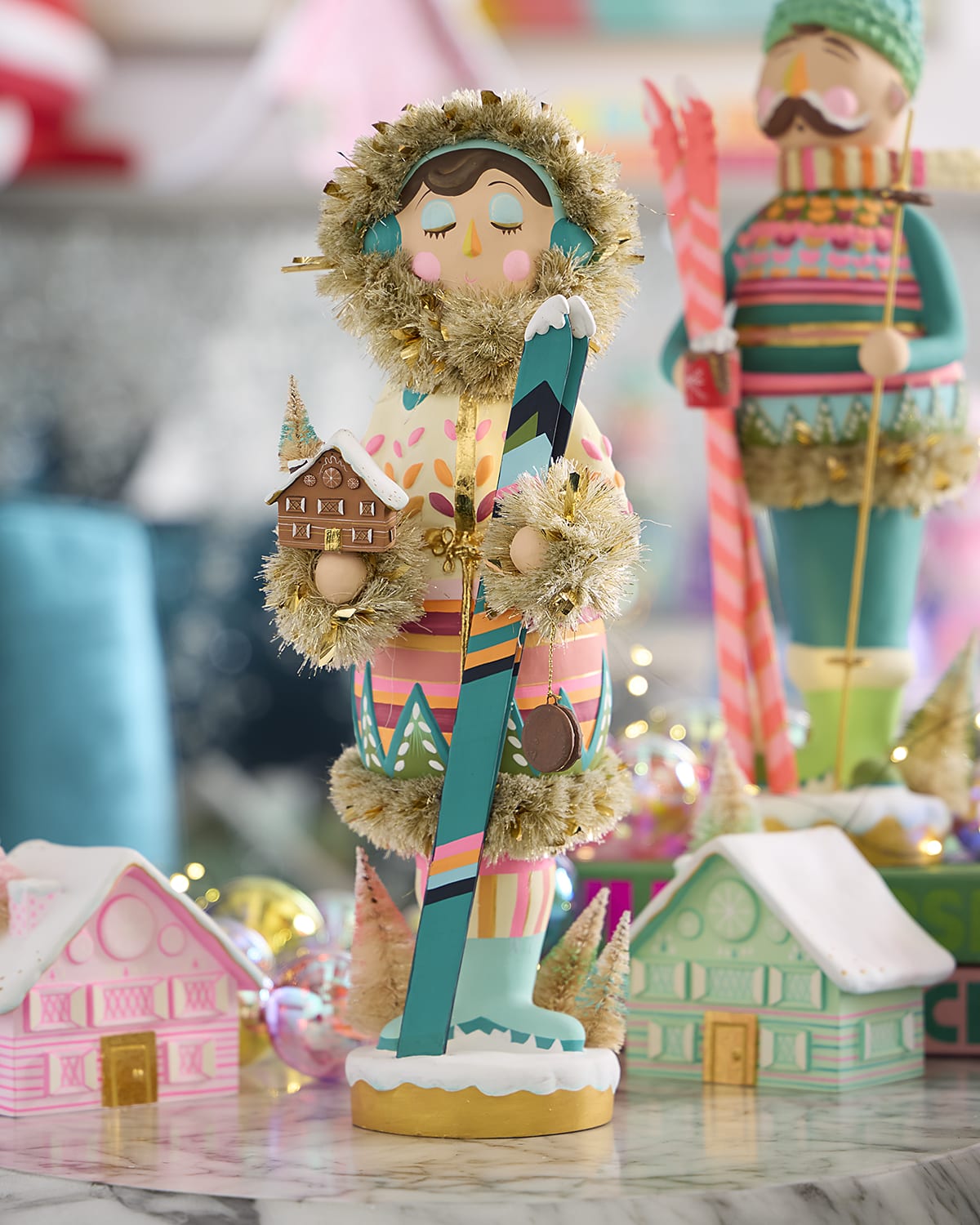Glitterville Here We Come A Wafflin ' Beba Nutcracker Tabletop Figurine