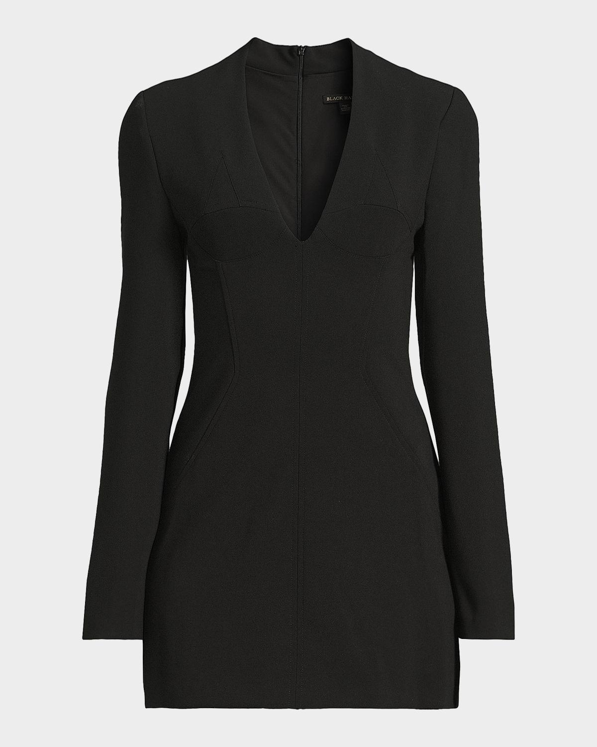 Black Halo Kenna Stretch-Crepe Mini Dress