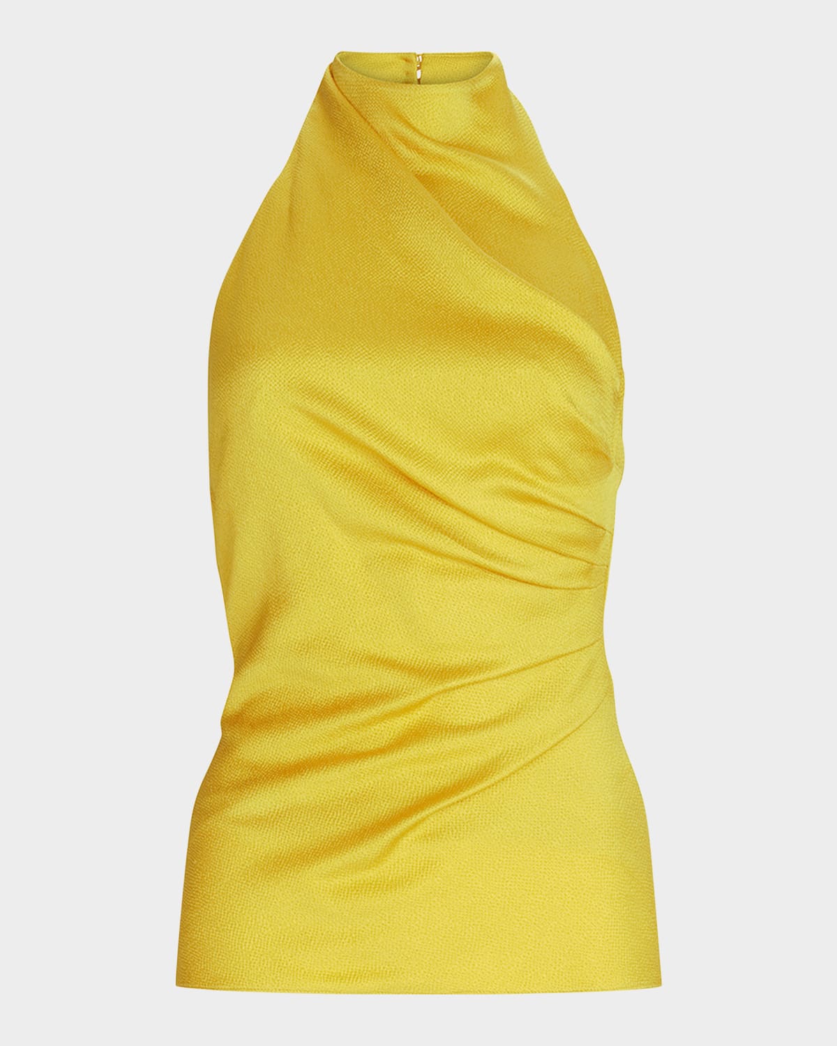 Silvia Tcherassi Dina Draped Mock-Neck Halter Blouse